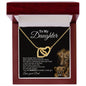 To My Daughter Necklace | Gift From Dad For Birthday, Grauation