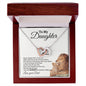 To My Daughter Interlocking Hearts | Gift From Dad, Women's Jewelry, Necklace For Daughter