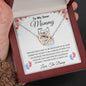 My Dear Mommy Gift | Interlocking Hearts Necklace - Gift For Mom, New Mom, Mother's Day Gift