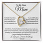 To My Dear Mom Gift | Gift For Mother's Day - I Love You Forever & Always, Necklace For Mom