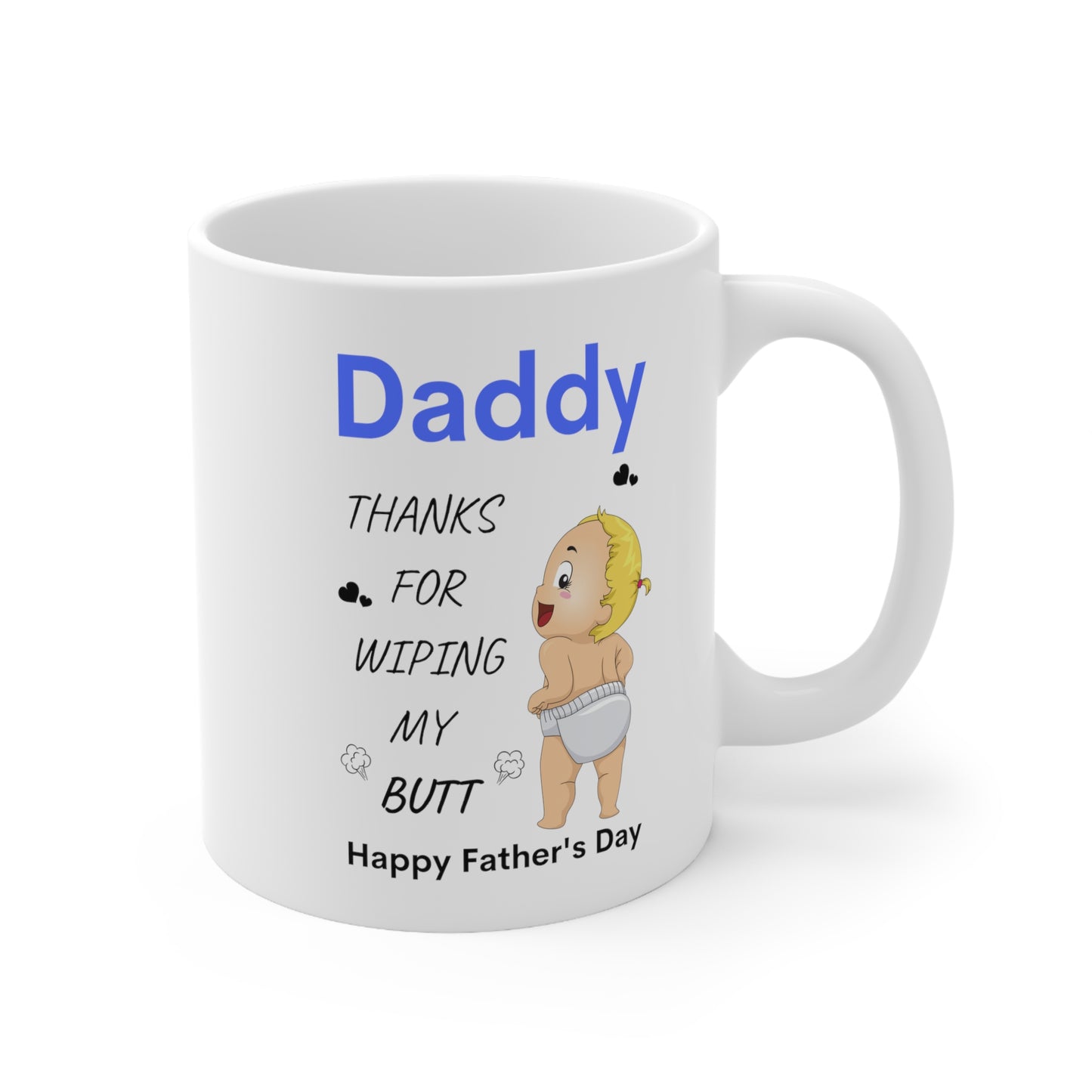 Father's Day Gift | Daddy Gift, Ceramic Mug 11oz